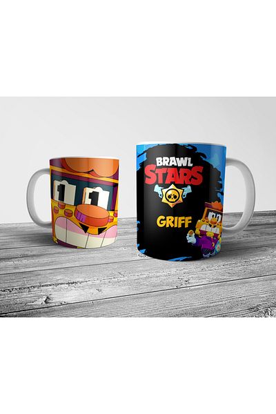 Pixxa Brawl Stars Griff 3 - Mug Cup Model