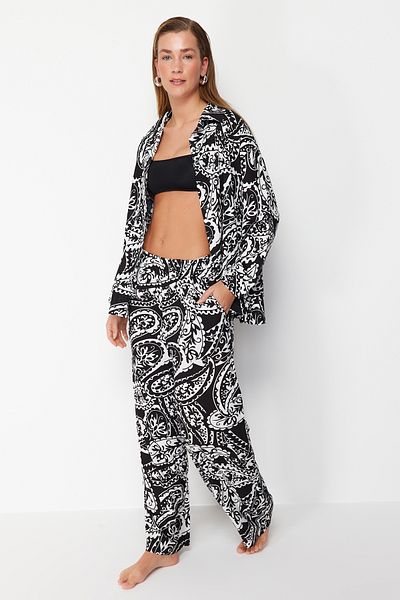 Trendyol Collection Ethnic Pattern Woven Shirts and Pants Set - Tbess24Au00066