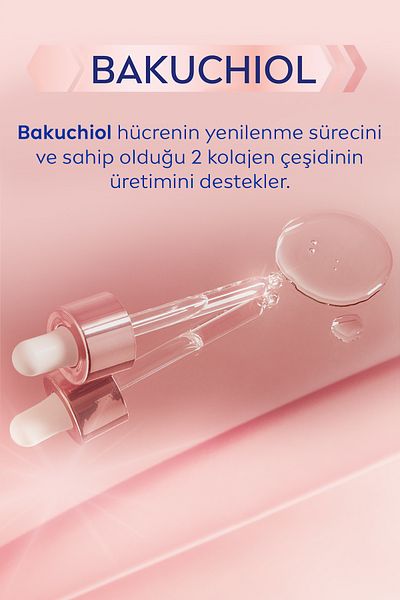 NIVEA Cellular Expert Lift Serum 30ml, Natural Retinol Alternative Bakuchiol, Collagen Trigger