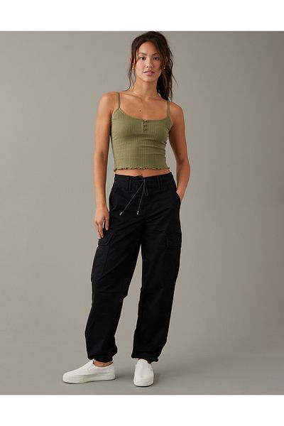 AMERICAN EAGLE Black Woman / Girl Pants U-0322-4968