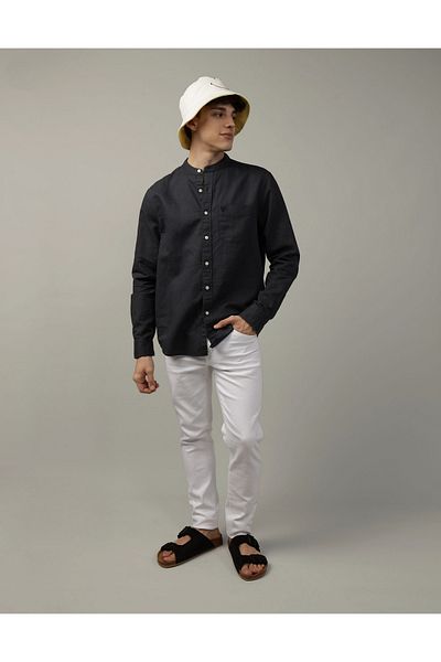 AMERICAN EAGLE Men's Black Shirt U-1152-2369