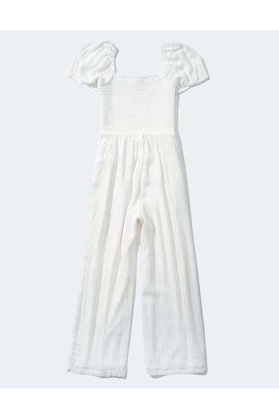 AMERICAN EAGLE White Women's / Girls' Jumpsuit U-1396-7082