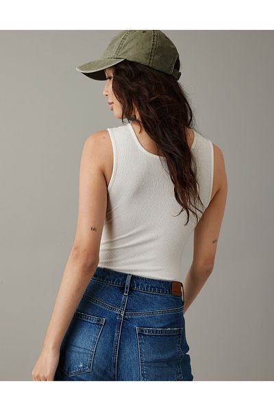 AMERICAN EAGLE White Women's / Girls' Bodysuit U-0366-5738