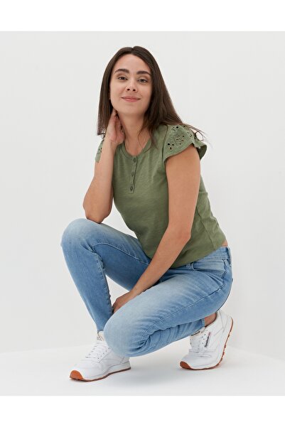 AMERICAN EAGLE Brown Women's / Girls' T-Shirt U-1533-8749