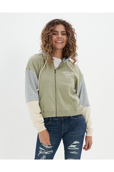 American Eagle Green Women Sweatshirts Styles Prices Trendyol