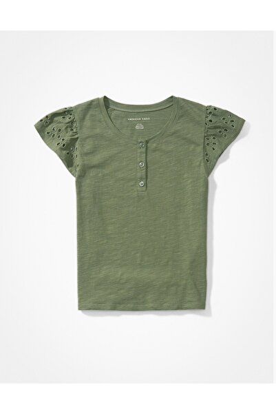 AMERICAN EAGLE Brown Women's / Girls' T-Shirt U-1533-8749