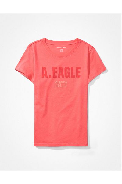 AMERICAN EAGLE Coral Women's / Girl's T-Shirt U-0300-8743