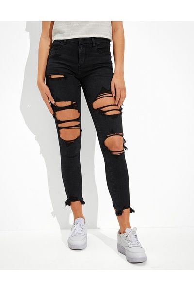 AMERICAN EAGLE Black Women's / Girls' Pants U-2433-3763