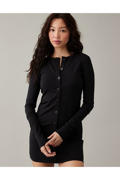 AMERICAN EAGLE Black Woman / Girl Dress U-1399-7403