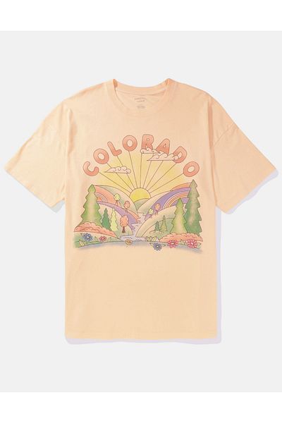 AMERICAN EAGLE Coral Women's / Girls' T-Shirt U-1305-9410