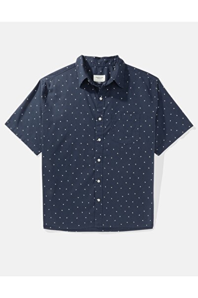 AMERICAN EAGLE Blue Men's Shirt U-2154-2478