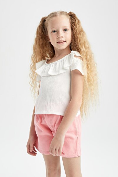 DeFacto Dívčí bavlněné kraťasy X6556a622hs