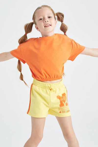 DeFacto Girls' Printed Shorts Y6978a622hs