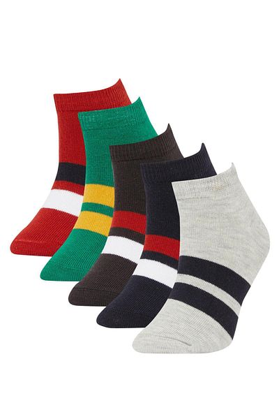 DeFacto Boy's 5-Piece Cotton Booties Socks Y2868A6Ns