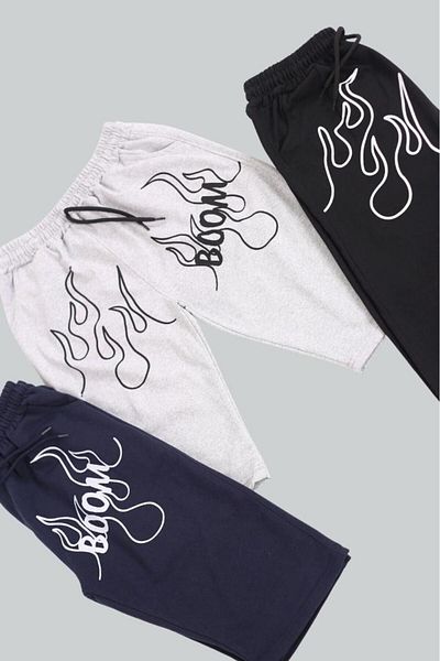 Çiggo Kids Capri / Bermude pentru băieți cu imprimeu cu 3 bucăți