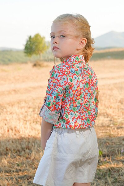 Csw Çiçekli Kız Çocuk Gömlek