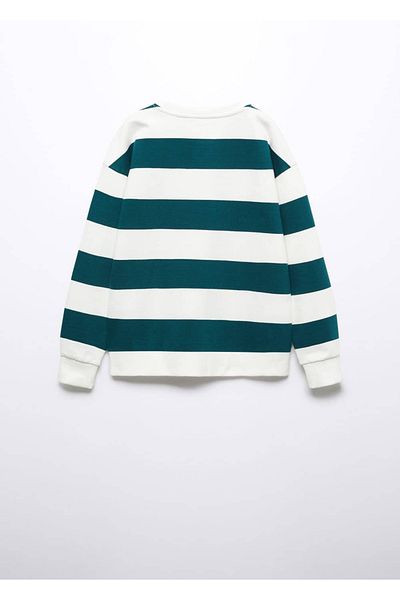 MANGO Kids Hanorac verde pentru copii