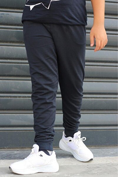 Çiggo Kids Erkek Çocuk Cepli Siyah Eşofman Altı