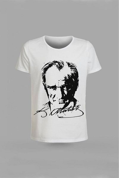 Çiggo Kids Παιδικό μπλουζάκι Unisex ηλικίας 5-13 ετών με στάμπα Atatürk And Moon Star