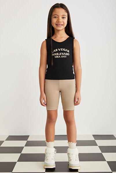 GRIMELANGE Hettygrm24030 O Gâtul în formă de O slim fit Fără mâneci cu imprim...