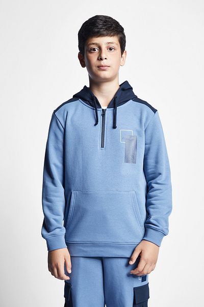 Lescon Children's Zippered Hooded Sweatshirt 22n-3123