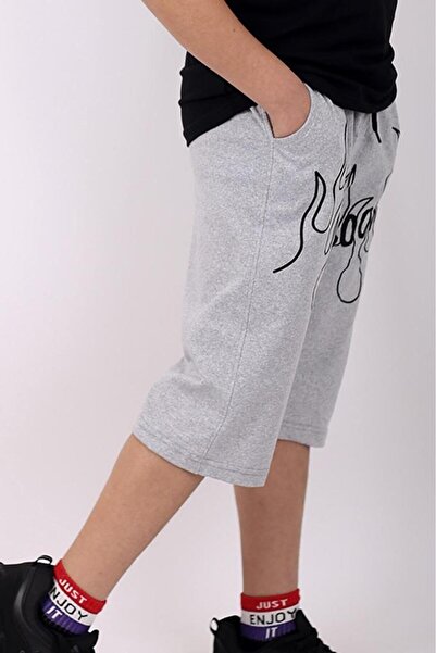 Çiggo Kids Boom Flame Printed Pocket Cotton Boy's Combed Cotton Capri/shorts/bermuda