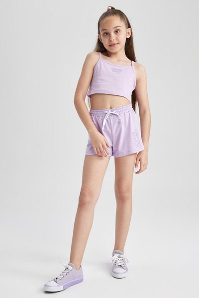 DeFacto Girl's Crop Singlet Shorts 2-Piece Set Z9298a623hs
