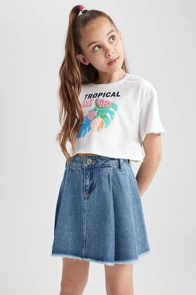 DeFacto Girl's Jean Skirt A1457a823hs