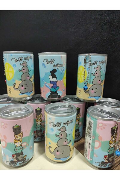 btm home Taşınabilir Sevimli kutu Kola Şişesi Anahtarlık Islak Mendil Kutusu ...