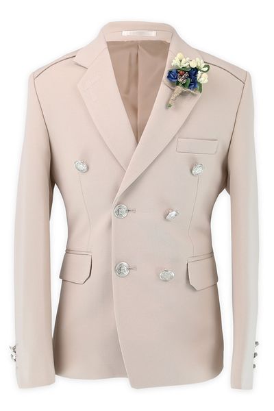 SIRRI Boy's Double Breasted Classic Elegant Single Jacket