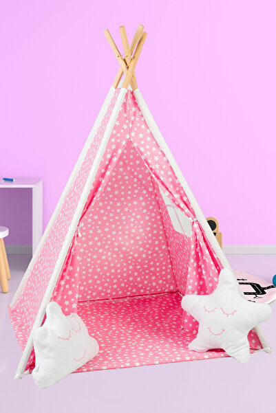 Irk Lemoon Oyun Arkadaşı Kızılderili Pamuklu Çocuk Oyun Çadırı