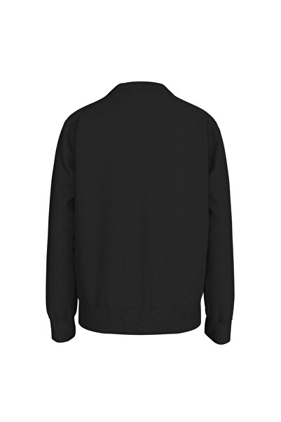 Calvin Klein Bedrucktes Herren-Sweatshirt in Schwarz Ck Monogram Terry Cn