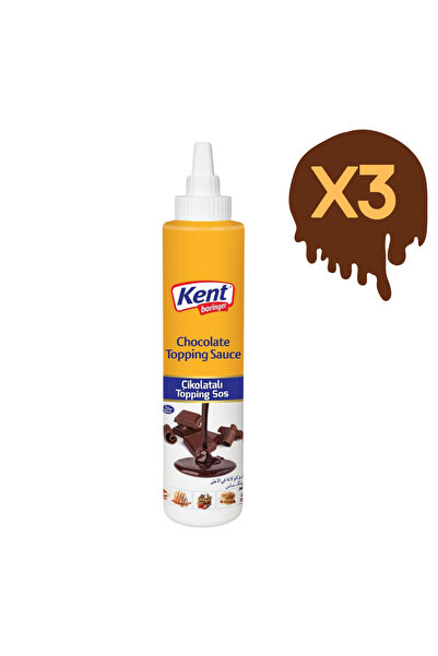 KENT Boringer Topping Sos ÇİKOLATALI (X3) Dekor Sos 3 Adet