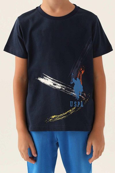 U.S. Polo Assn. Set de pijamale Bermude bleumarin pentru băiat1750