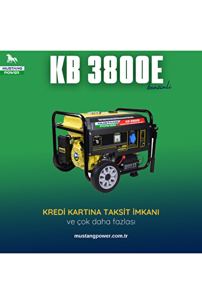 mustang power 3,8 kVA BENZİNLİ PORTATİF JENERATÖR HEMEN TESLİM