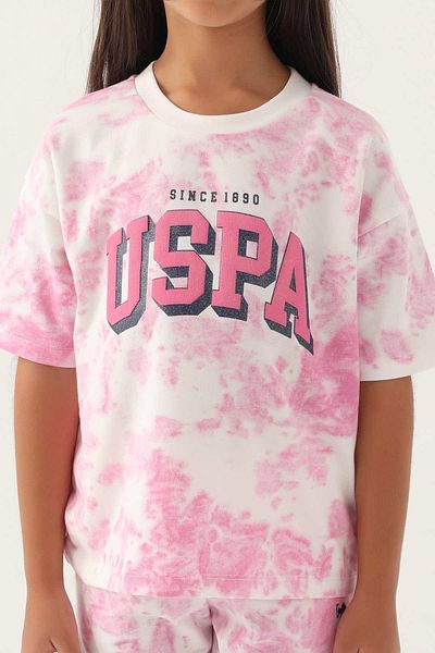 U.S. Polo Assn. Us Polo Girl Waiter Cream Σετ Πιτζάμες Βερμούδας 1819