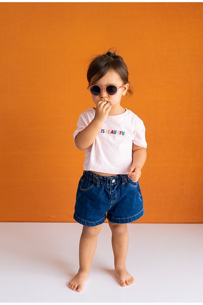 SOLEDA 6-12 Years Old Children's Sunglasses Candy Pink