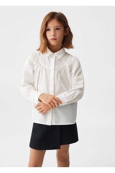 MANGO Kids Πουκάμισο με γιακά