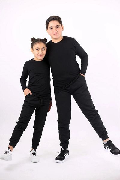COSBA kids wear Комплект от 4 унисекс (момичета-момчета) обикновени памучни бодита с дълъг ръкав