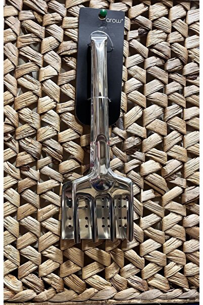 DUBAİ Süzgeçli Maşa Çelik Haşlama ve Kızartma Kevgiri