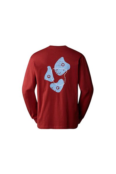 THE NORTH FACE M Outdoor Graphic L/S Мъжки суичъри за открито NF0A880VPOJ1 Червен