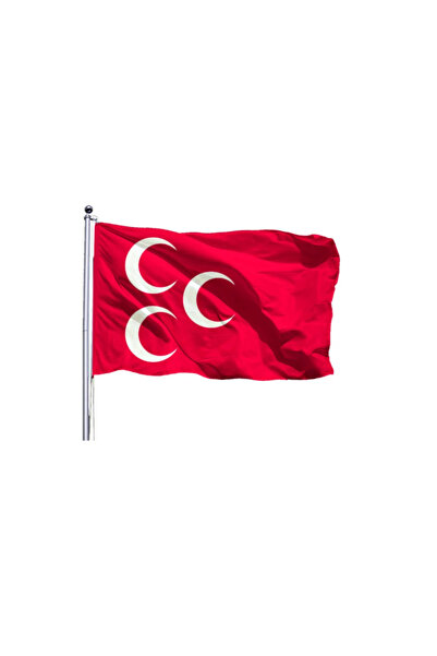 Genel Markalar Ülkü Bayrağı 3 Hilal - 70x105 Cm - Vatan