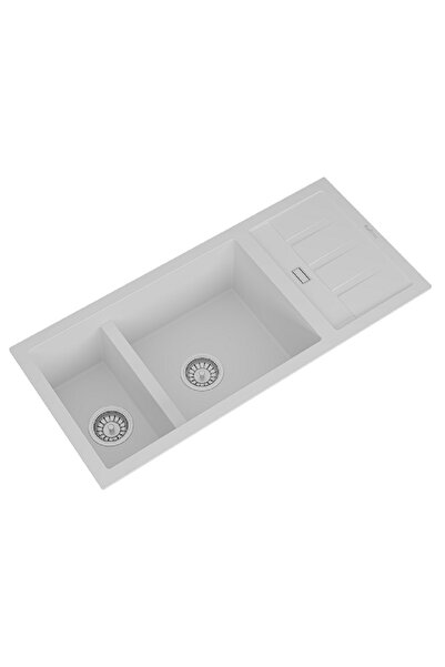 RealStone GRANİT EVİYE P024 ARTEMİS 100 BEYAZ (100 X 46)