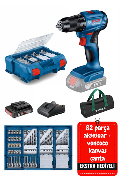 Bosch Gsb 185 Li Tek Akülü Kömürsüz Matkap Vidalama Bosch Profesyonel Darbeli Şarjlı Matkap Mavi