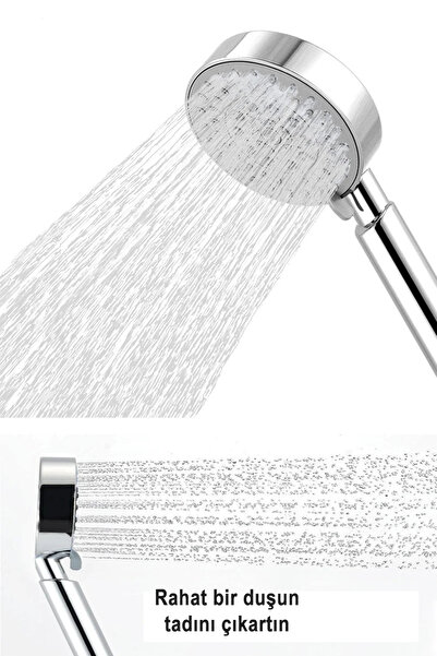Syronea Estrela 5 Fonksiyonlu Yeni Lüx Kaliteli Krom Banyo Duş Başlığı Sağlam...