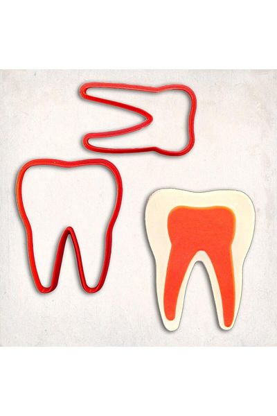 Butedo Tooth Detail Cookie Mold Set of 2