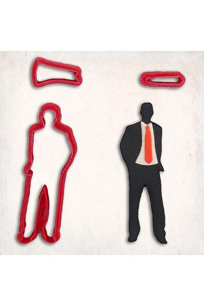 Butedo Suit Man Detail Cookie Mold Set 3 Pieces