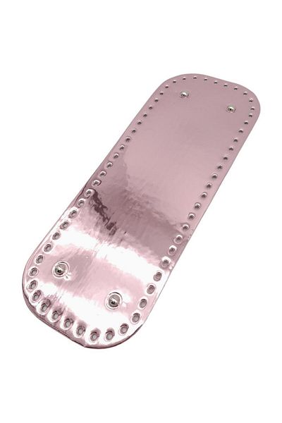 angel çanta aksesuar Accesoriu pentru geanta Angel Piele lacuita stralucitoare 32x12 cm Baza geanta dreptunghiulara Culoare pudra Argintiu Metal