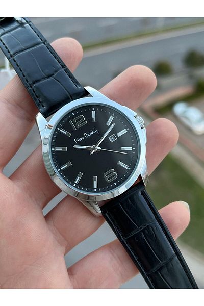 Pierre Cardin Leather Cord 30 Mt Water Resistant Men's Wristwatch EPC800091F103