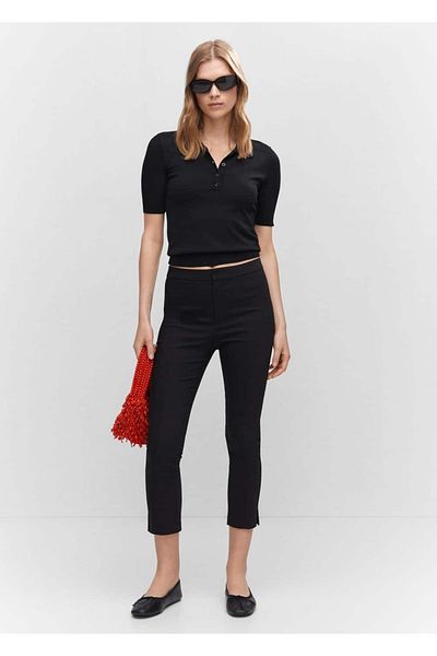 MANGO Woman Pantaloni skinny tăiați